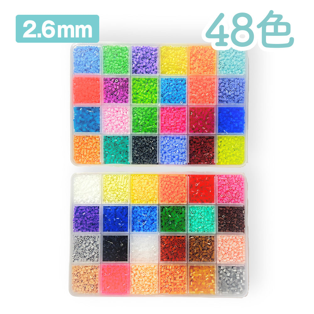 ミニアイロンビーズ 2.6mm スペシャルビーズセット 48色